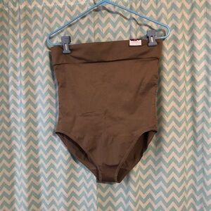 Lane Bryant Cacique deep taupe the slimmer ultra high waist brief 26/28